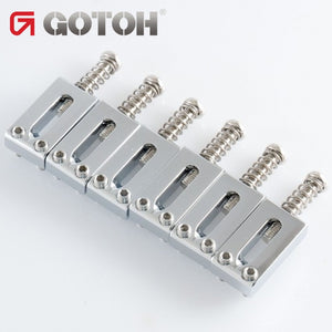 NEW Gotoh S11 Replacement Bridge BRASS Saddles Set fit GTC101 - CHROME