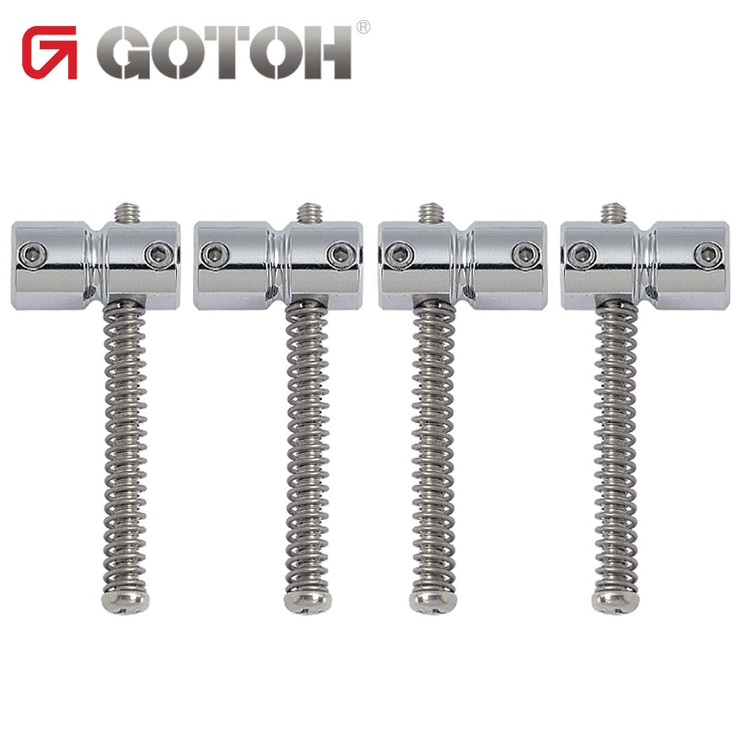 NEW Gotoh S201 Replacement Bridge BRASS Bass Saddles Set fit 201B-4 - CHROME