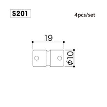 Load image into Gallery viewer, NEW Gotoh S201 Replacement Bridge BRASS Bass Saddles Set fit 201B-4 - CHROME