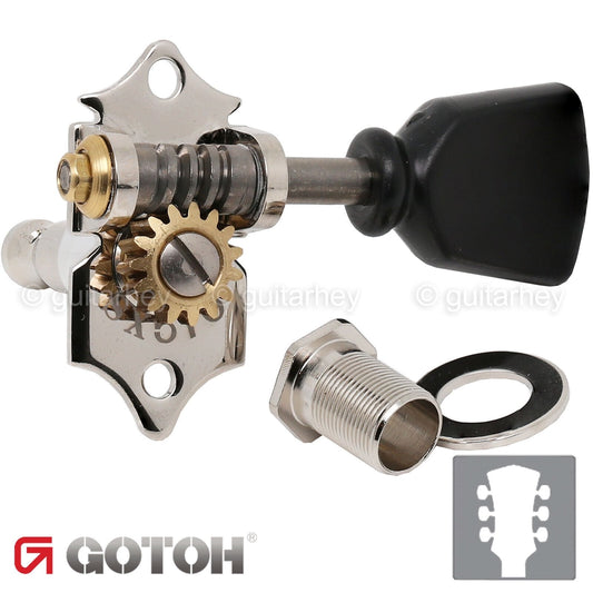 NEW Gotoh SXN510V-SLB Electric/Acoustic Guitar Premium Keys KEYSTONE 3x3, NICKEL
