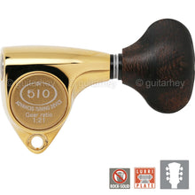 Load image into Gallery viewer, NEW Gotoh SGV510Z-ZL5 Tuners L3+R3 Set Advanced Tuning 21:1 Gear Ratio 3x3, GOLD