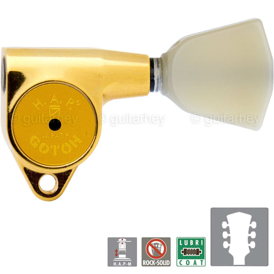 NEW Gotoh SG301-P4N HAPM Adjustable Post Height Locking TULIP Buttons 3x3 - GOLD