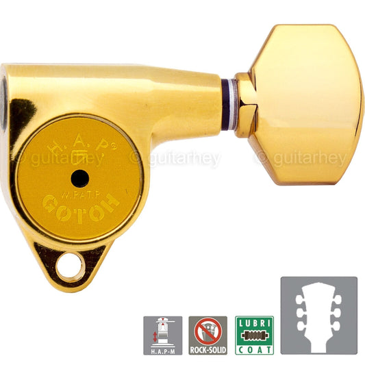 NEW Gotoh SG301-07 HAPM Adjustable Post Height Locking SMALL Buttons 3x3 - GOLD