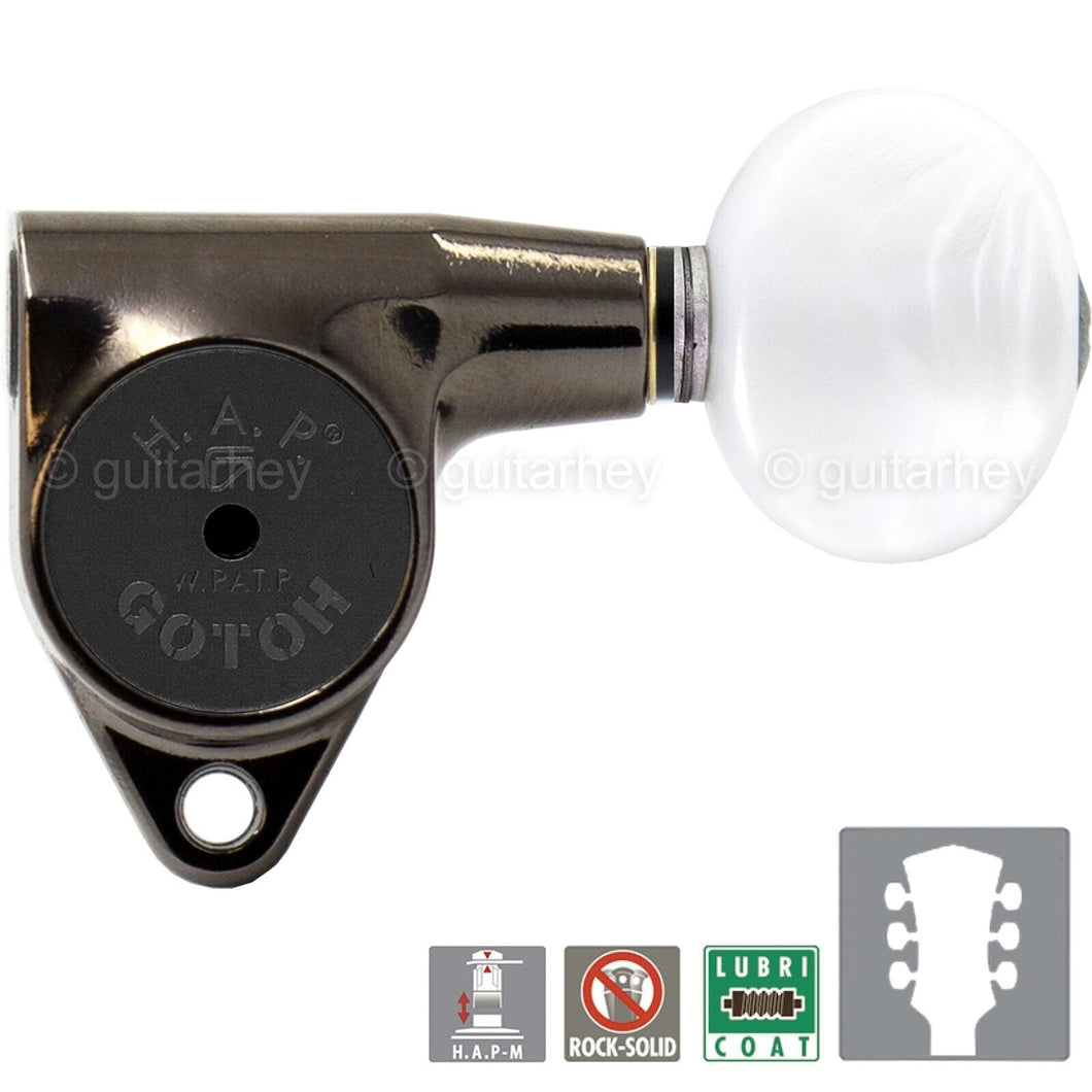 NEW Gotoh SG301-05P1 HAPM Adjustable Post Height Locking PEARL 3x3 - COSMO BLACK