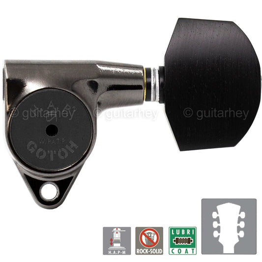 NEW Gotoh SG301-EN01 HAPM Adjustable Post Height Locking EBONY 3x3 - COSMO BLACK