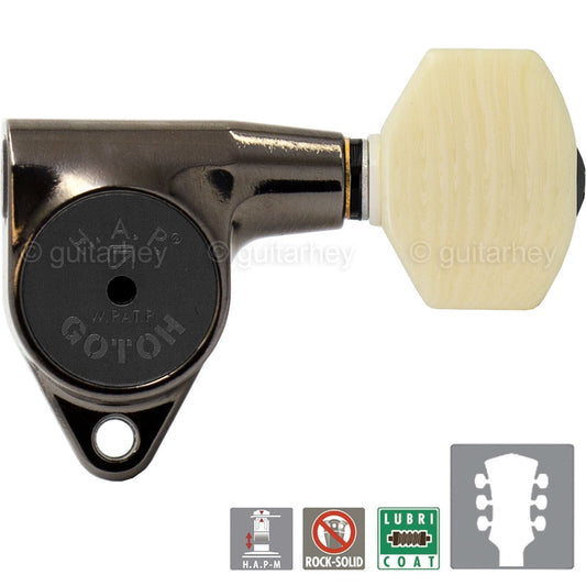NEW Gotoh SG301-M07 HAPM Adjustable Post Height Locking IVORY 3x3 - COSMO BLACK