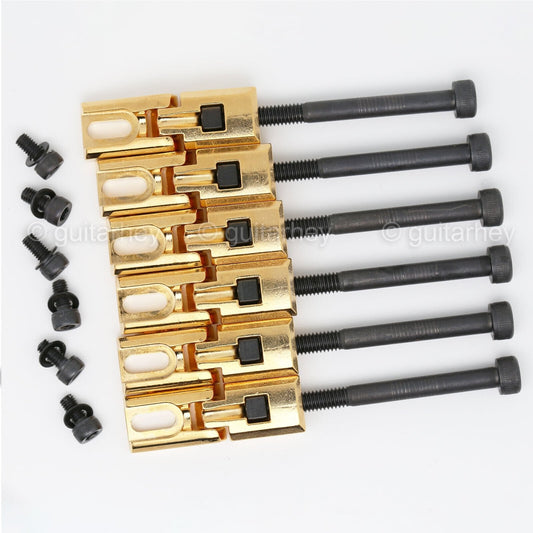 NEW Replacement Saddles SET fit GE1996T Tremolo Bridge Gotoh Floyd Rose - GOLD