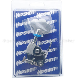 NEW Hipshot USA Ultralite® Bass Xtender 3/8" Drop D Tuning Clover Key - CHROME