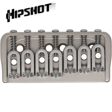 Load image into Gallery viewer, USA Hipshot 41075S 7 String Hardtail Fixed Bridge .175&quot; Floor w/ screws - SATIN