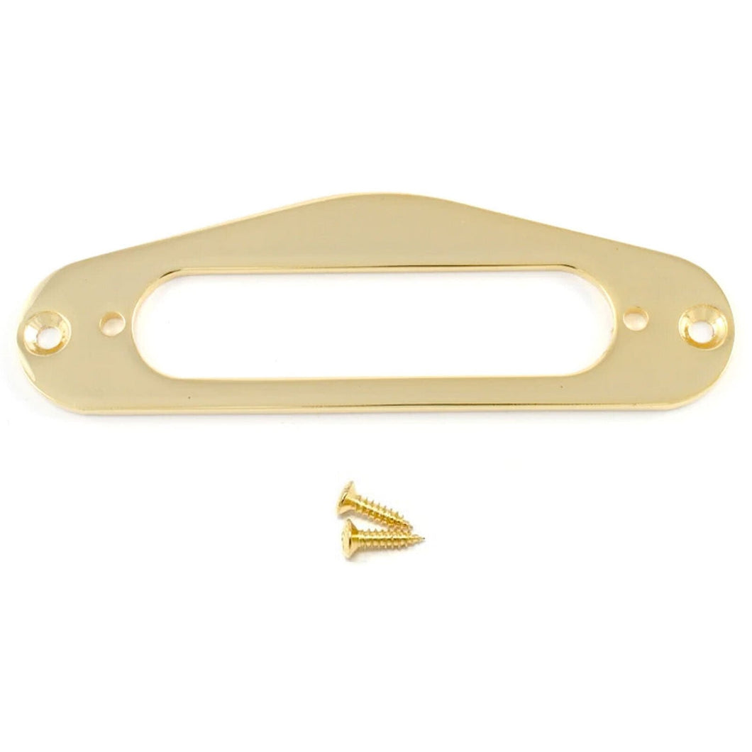 NEW Custom Neck Pickup Metal Ring for Fender Telecaster, Tele w/ Screws - GOLD