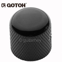 Load image into Gallery viewer, NEW (1) Gotoh VK1-18 - Control Knob DOME - Bass, Guitar, 6mm ID - METAL - BLACK