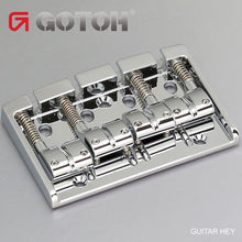 Load image into Gallery viewer, NEW Gotoh 404BO-4 4-String Bass Bridge MULTI TONAL Brass Saddles - CHROME