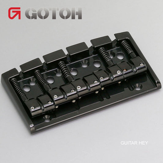 NEW Gotoh 404BO-5 5-String Bass Bridge MULTI TONAL Brass Saddles - BLACK
