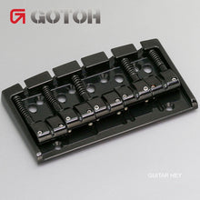 Load image into Gallery viewer, NEW Gotoh 404BO-5 5-String Bass Bridge MULTI TONAL Brass Saddles - BLACK