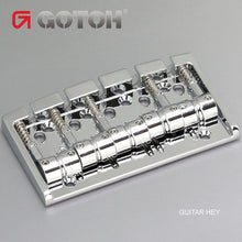 Load image into Gallery viewer, NEW Gotoh 404SJ-5 5-String Bass Bridge MULTI TONAL Steel Saddles - CHROME