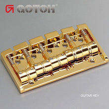 Load image into Gallery viewer, NEW Gotoh 404SJ-5 5-String Bass Bridge MULTI TONAL Steel Saddles - GOLD