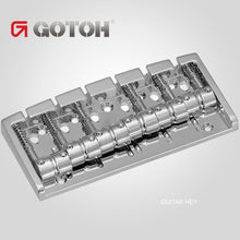 Carregar imagem no visualizador da galeria, NEW Gotoh 404SJ-6 6-String Bass Bridge MULTI TONAL Steel Saddles - CHROME