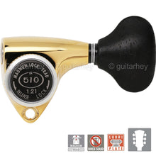 Load image into Gallery viewer, NEW Gotoh SGV510Z-EL5 MGT L3+R3 LOCKING Tuners 21:1 Gear Ratio 3x3 - GOLD