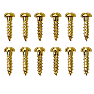 (12) Gotoh Guitar Tuner Screws for Tuning Keys SG301, SG360, SG381, GB707 - GOLD