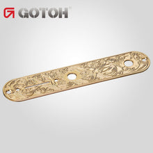 Load image into Gallery viewer, NEW GOTOH CP-10-ART-01 Engraved Control Plate for Telecaster Tele - GOLD