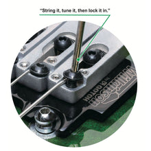 Load image into Gallery viewer, Wilkinson Gotoh VS1300 Vibrato 2 Point Intonation String Locking Bridge - GOLD