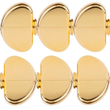 Load image into Gallery viewer, NEW (6) Grover Replacement Large Domed Buttons w/ Screws for Tuning Key - GOLD