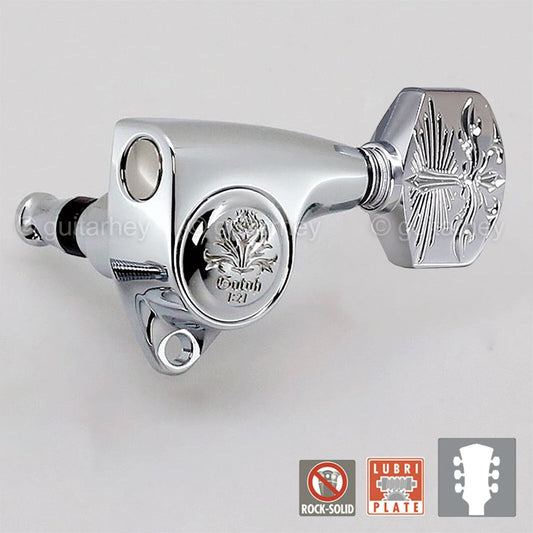 NEW Gotoh SGV510Z-A70LX Luxury Mode L3+R3 SET Tuning Keys 1:21 Ratio 3x3, CHROME