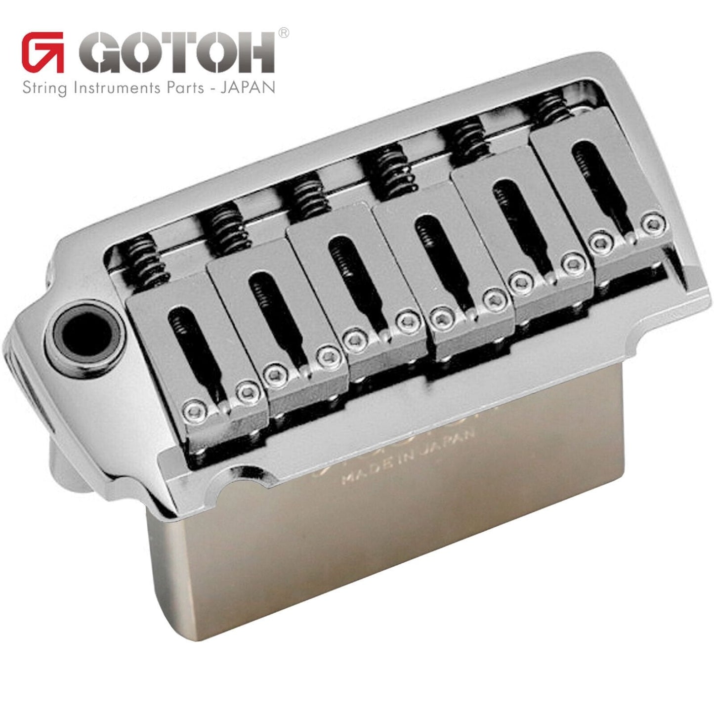 NEW Gotoh EV510TS-FE Non-locking 2 Point Tremolo Bridge w/ STEEL Block - CHROME