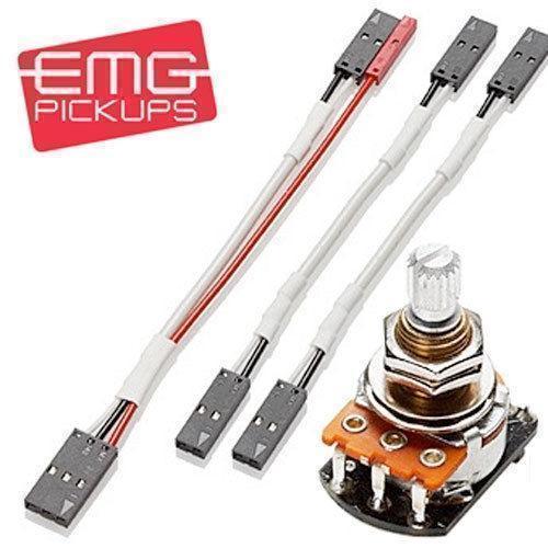NEW (1) EMG 25k Volume Control SPLIT Short Shaft POT for SOLDERLESS Pickups