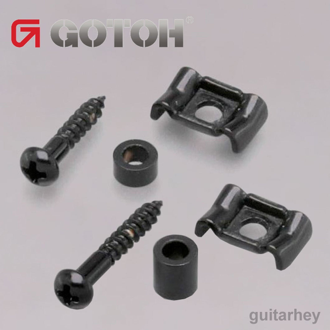 NEW Gotoh RG105 & RG130 Stamped Steel String Retainer for Guitar SET - BLACK