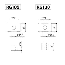 Load image into Gallery viewer, NEW Gotoh RG105 &amp; RG130 Stamped Steel String Retainer for Guitar SET - BLACK