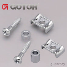 Carregar imagem no visualizador da galeria, NEW Gotoh RG105 &amp; RG130 Stamped Steel String Retainer for Guitar SET - CHROME