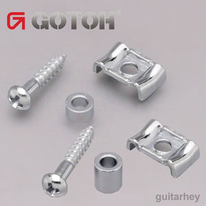 NEW Gotoh RG105 & RG130 Stamped Steel String Retainer for Guitar SET - CHROME