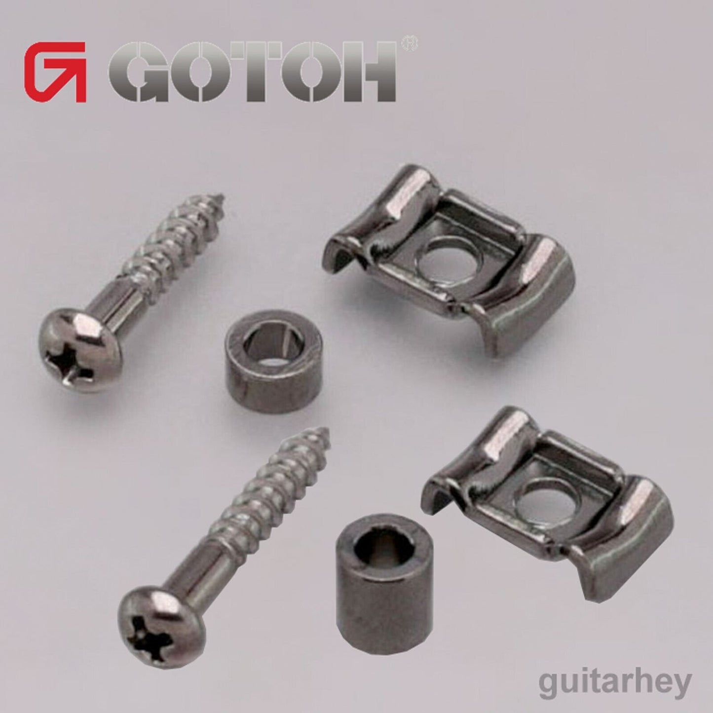 NEW Gotoh RG105 & RG130 Stamped Steel String Retainer for Guitar SET COSMO BLACK