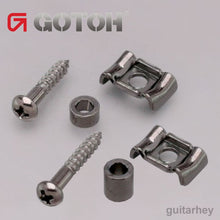 Load image into Gallery viewer, NEW Gotoh RG105 &amp; RG130 Stamped Steel String Retainer for Guitar SET COSMO BLACK