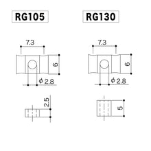 Carregar imagem no visualizador da galeria, NEW Gotoh RG105 &amp; RG130 Stamped Steel String Retainer for Guitar SET COSMO BLACK