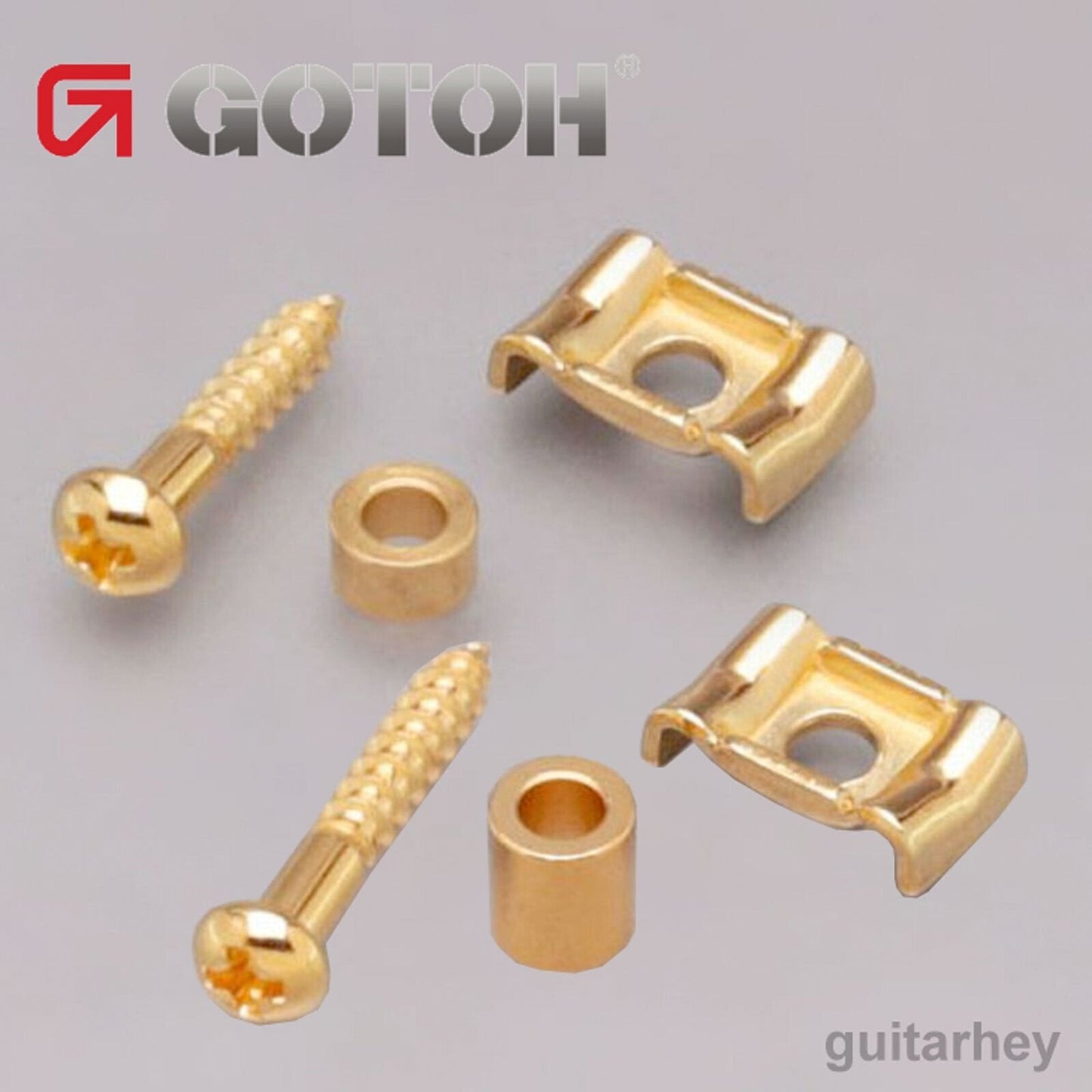 NEW Gotoh RG105 & RG130 Stamped Steel String Retainer for Guitar SET - GOLD