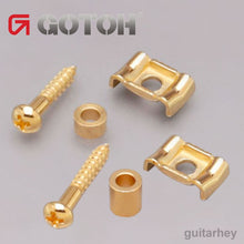 Load image into Gallery viewer, NEW Gotoh RG105 &amp; RG130 Stamped Steel String Retainer for Guitar SET - GOLD