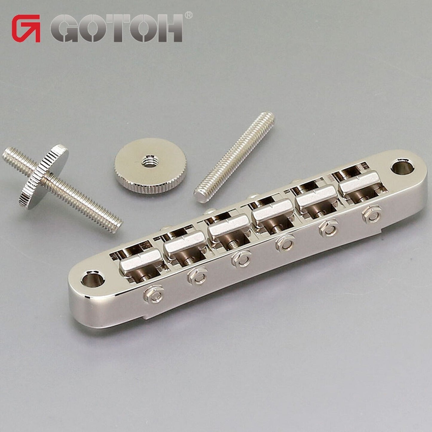 NEW Gotoh Ti103B Nashville Tune-o-matic Bridge M4 Post Titanium Saddles - NICKEL