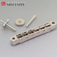 Load image into Gallery viewer, NEW Gotoh Ti104B ABR-1 Tune-o-matic Bridge M4 Posts Titanium Saddles - NICKEL