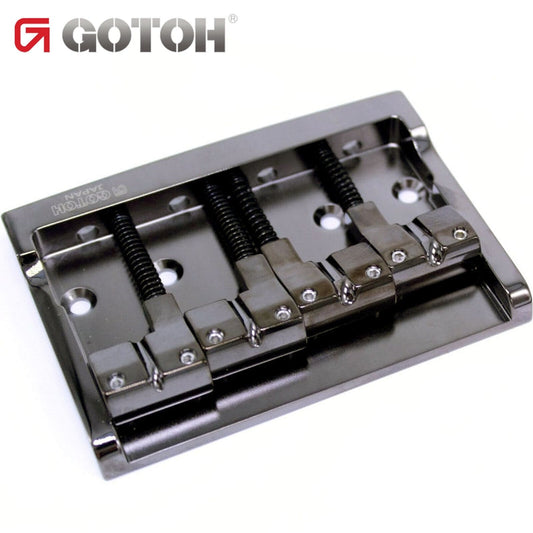 NEW Gotoh S510B-4 4-String Bass Bridge Steel Base Plate, Brass Saddles, COSMO BK