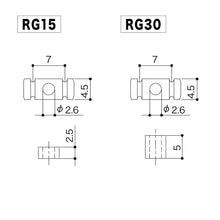 Carregar imagem no visualizador da galeria, NEW Gotoh RG15 &amp; RG30 Barrel Steel String Retainer for Guitar SET - CHROME