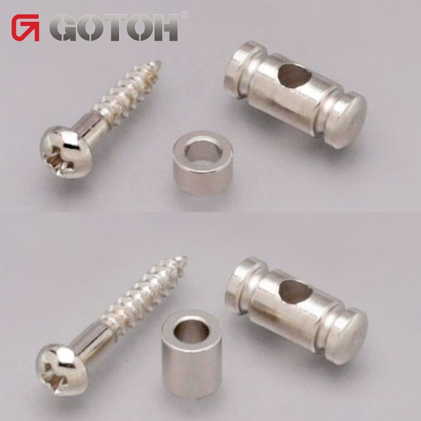 NEW Gotoh RG15 & RG30 Barrel Steel String Retainer for Guitar SET - NICKEL