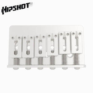 NEW Hipshot 6 String Hardtail Fixed Bridge .446 Spacing - STAINLESS STEEL