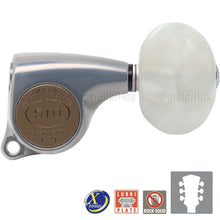 Load image into Gallery viewer, NEW Gotoh SGL510Z-P1 Tuning Keys Set 1:21 Ratio 3x3 - ANTIQUE X-FINISH CHROME