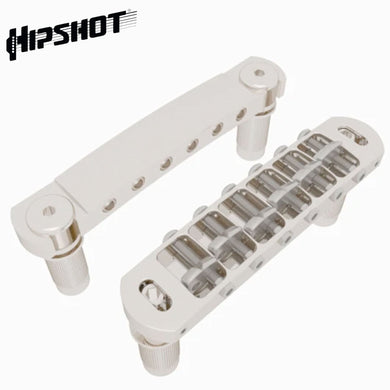 NEW Hipshot 6 String Tone-A-Matic Guitar Bridge and Tailpiece Notched - NICKEL