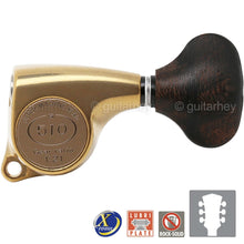 Load image into Gallery viewer, NEW Gotoh SGL510Z-ZL5 Tuning Keys 1:21 Gear Ratio 3x3 - ANTIQUE X-FINISH GOLD