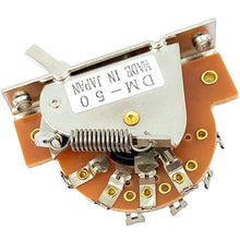 Load image into Gallery viewer, NEW 5-Way Switch DM-50S Vintage Style Lever Nickel Contacts Made in Japan