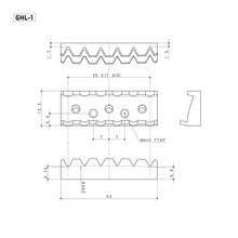 Load image into Gallery viewer, NEW Gotoh GHL-1 LEFTY Locking Nut Through neck type - 1-11/16&quot;(R4) 43mm - BLACK