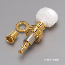 Load image into Gallery viewer, NEW Gotoh SPBJ-4-PW Sealed PLANETARY Banjo Tuning Keys White Pearl Buttons, GOLD